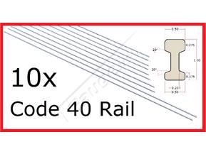 10 Lengths Code 40 Steel Rail